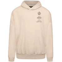 Men's Levelwear Cream Toronto Maple Leafs Contact Stamp Pullover Hoodie