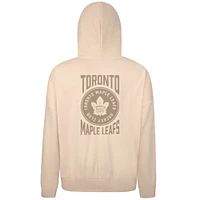 Men's Levelwear Cream Toronto Maple Leafs Contact Stamp Pullover Hoodie