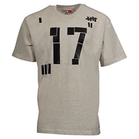 Men's Mitchell & Ness Cream Toronto Maple Leafs Black Tape T-Shirt