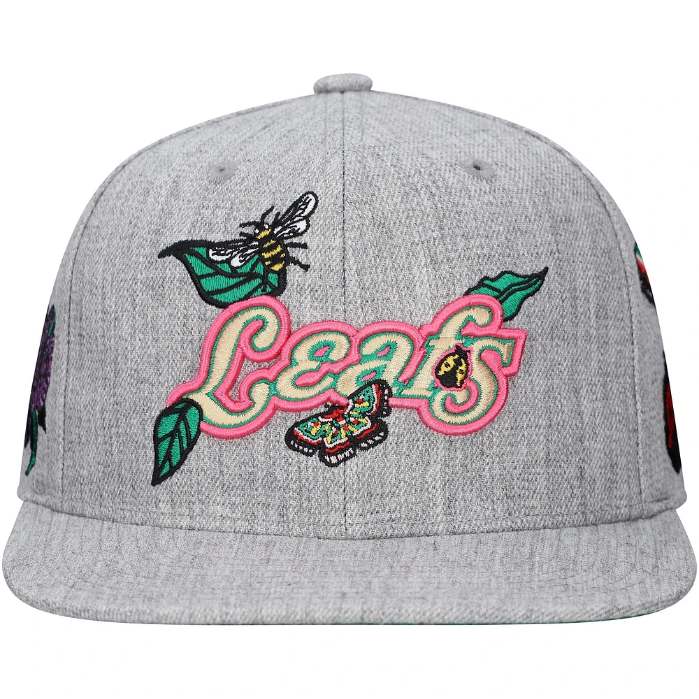 Men's Mitchell & Ness Gray Toronto Maple Leafs Smells Like Spring Spirit Snapback Hat