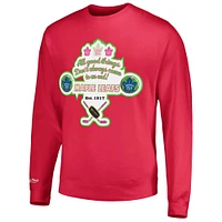 Men's Mitchell & Ness Pink Toronto Maple Leafs Watermelon Sugar High Pullover Sweatshirt