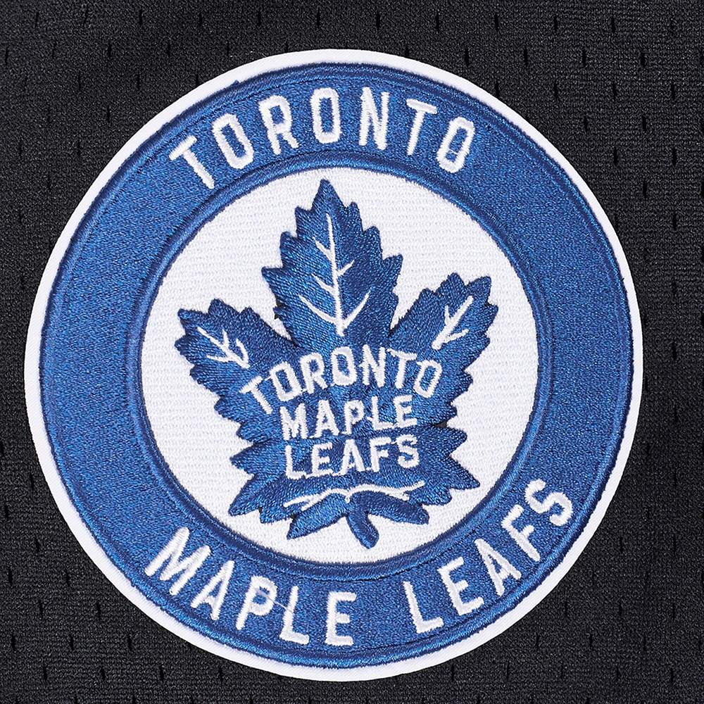 Men's Pro Standard Black Toronto Maple Leafs Roses Mesh Full-Button Baseball Shirt