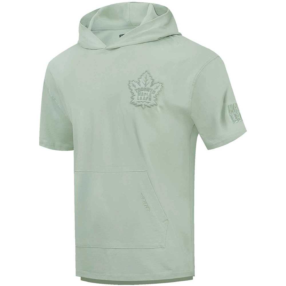 Men's Pro Standard Green Toronto Maple Leafs Neutral Short Sleeve Pullover Hoodie