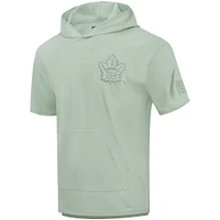 Men's Pro Standard Green Toronto Maple Leafs Neutral Short Sleeve Pullover Hoodie