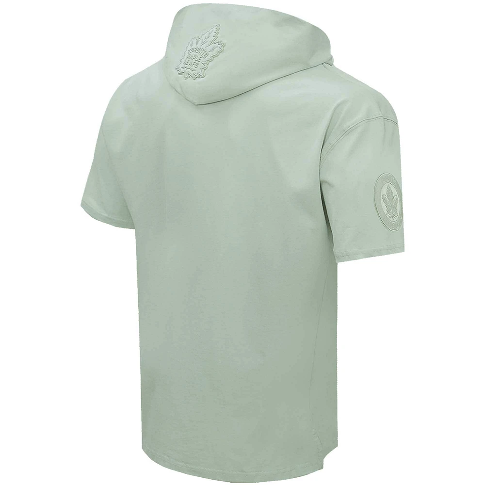 Men's Pro Standard Green Toronto Maple Leafs Neutral Short Sleeve Pullover Hoodie