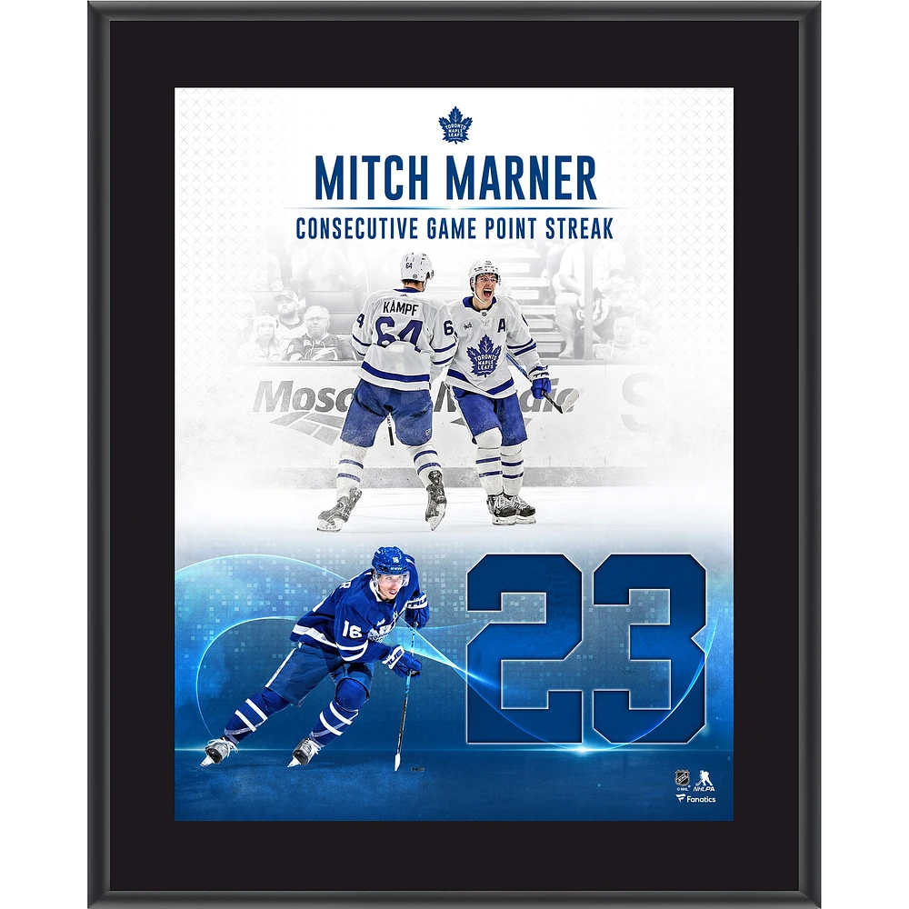 Mitch Marner Toronto Maple Leafs 10.5" x 13" Franchise Record Point Streak Sublimated Plaque