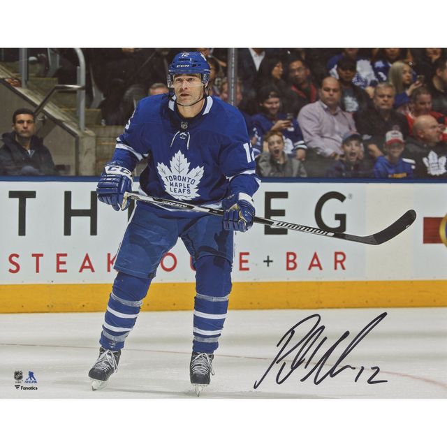 Patrick Marleau Toronto Maple Leafs Photographie de patinage en maillot bleu de po x po autographiée