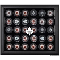 Toronto Maple Leafs (1970-2016) 30-Puck Black Display Case