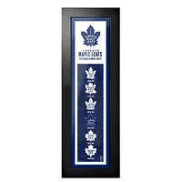 Toronto Maple Leafs - 6'' x 22'' Logos to History Framed Art