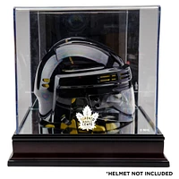 Toronto Maple Leafs Mahogany Logo Mini Helmet Display Case