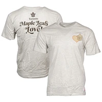 Unisex Mitchell & Ness Oatmeal Toronto Maple Leafs Tough Love T-Shirt