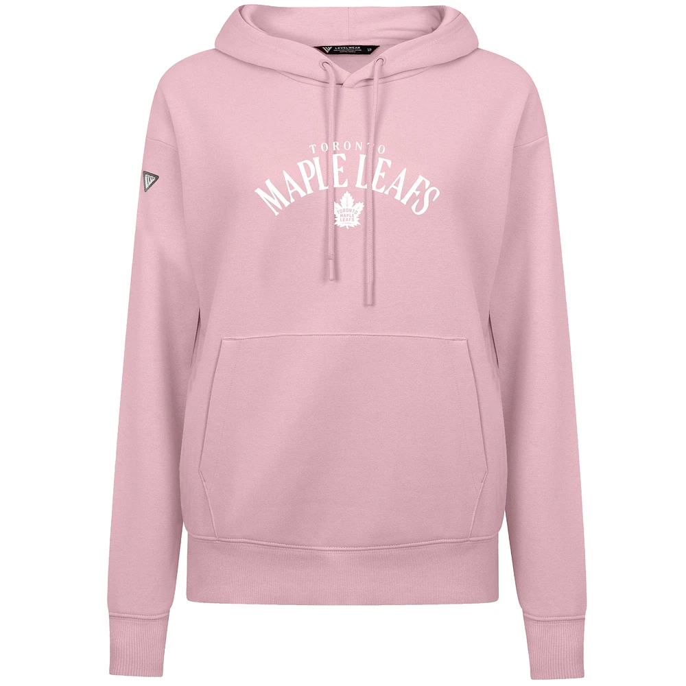 Women's Levelwear  Light Pink Toronto Maple Leafs Mother's Day Adorn Pullover Hoodie