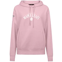 Women's Levelwear  Light Pink Toronto Maple Leafs Mother's Day Adorn Pullover Hoodie