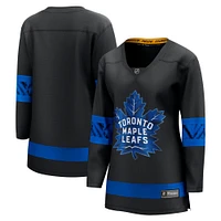 Women's Fanatics Black Toronto Maple Leafs - Alternate Premier Breakaway Reversible Blank Jersey