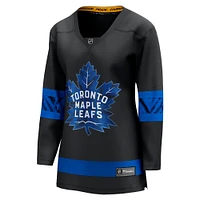 Women's Fanatics Black Toronto Maple Leafs - Alternate Premier Breakaway Reversible Blank Jersey