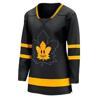 Women's Fanatics Black Toronto Maple Leafs - Alternate Premier Breakaway Reversible Blank Jersey