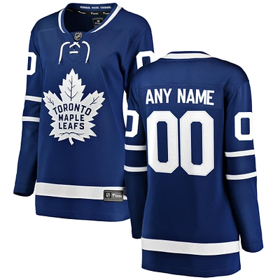Women's Fanatics Blue Toronto Maple Leafs Breakaway - Custom Jersey