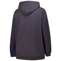 Women's Fanatics Charcoal Toronto Maple Leafs Plus Lightweight Fleece Raglan Pullover Hoodie