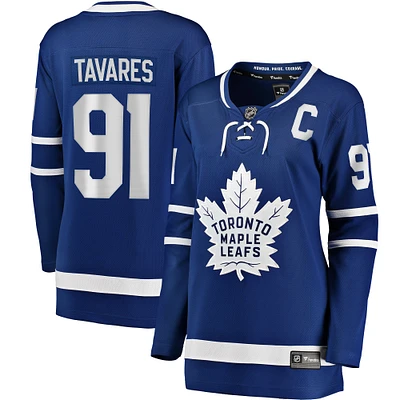 Fanatiques féminines de marque John Tavares Blue Toronto Maple Leafs Home Premier Breakaway Player - Maillot