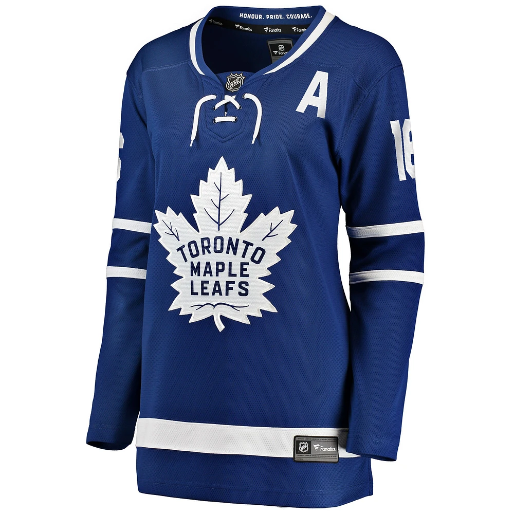 Women's Fanatics Mitch Marner Blue Toronto Maple Leafs Alternate Captain Patch Home Breakaway Player - Jersey