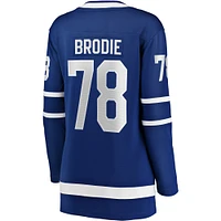 Women's Fanatics TJ Brodie Blue Toronto Maple Leafs Home - Breakaway Player Jersey
