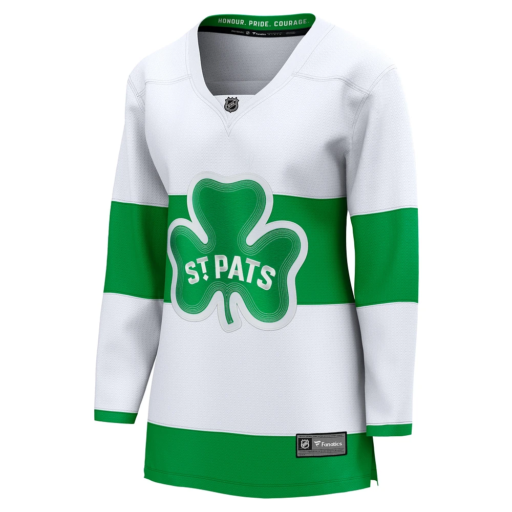 Women's Fanatics  White Toronto Maple Leafs St. Patricks Alternate Premier Breakaway Jersey