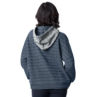 Women's G-III 4Her by Carl Banks  Gray Toronto Maple Leafs Heavy Hitter Herringbone Pullover Hoodie