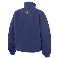 Women's WEAR by Erin Andrews  Blue Toronto Maple Leafs Polar Fleece Half-Zip Jacket