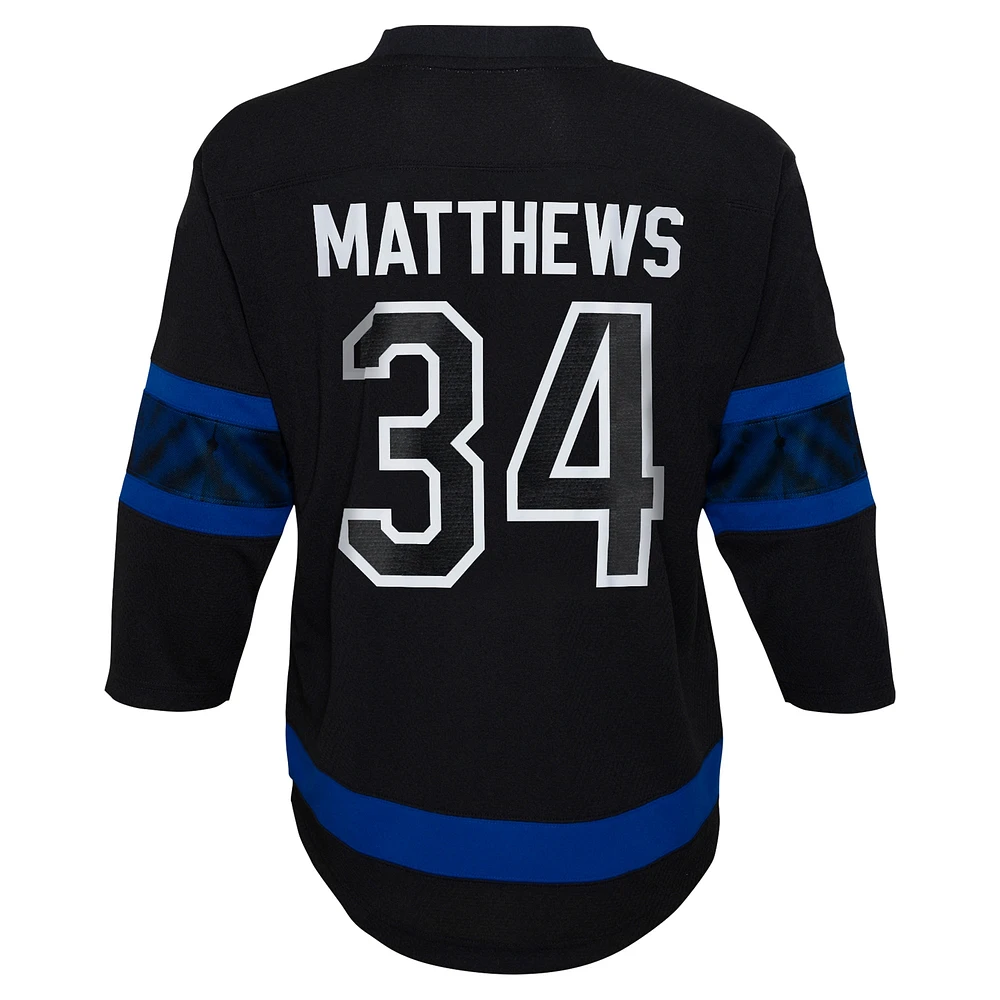 Youth Auston Matthews Black Toronto Maple Leafs Alternate Replica Player Jersey