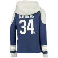 Youth Auston Matthews Blue Toronto Maple Leafs Ageless Must-Have V-Neck Name & Number Pullover Hoodie