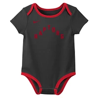 Infant Nike Toronto Raptors Three-Pack Bodysuit Set