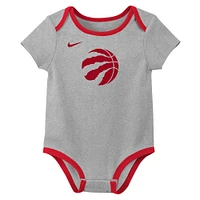 Infant Nike Toronto Raptors Three-Pack Bodysuit Set