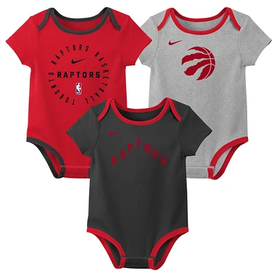 Ensemble de trois bodies pour bébé Nike Toronto Raptors