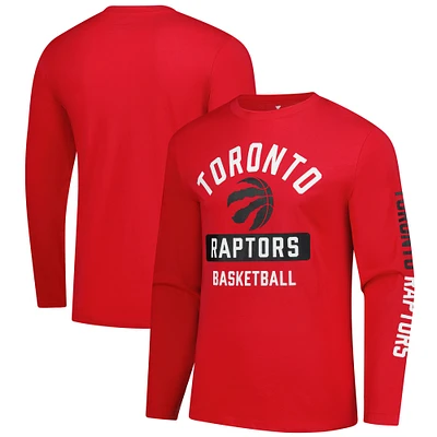 Men's Fanatics  Red Toronto Raptors Long Sleeve T-Shirt