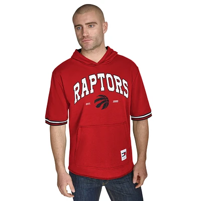 Sweat à capuche manches courtes en molleton rouge Toronto Raptors Paul de Tommy Jeans pour homme