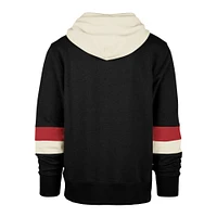 Men's '47 Black Toronto Raptors Premier Wordmark Lennox - Pullover Hoodie