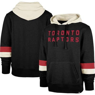 Men's '47 Black Toronto Raptors Premier Wordmark Lennox - Pullover Hoodie