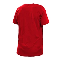 T-shirt 5th & Ocean by New Era rouge pour homme Toronto Raptors Big Tall Logo