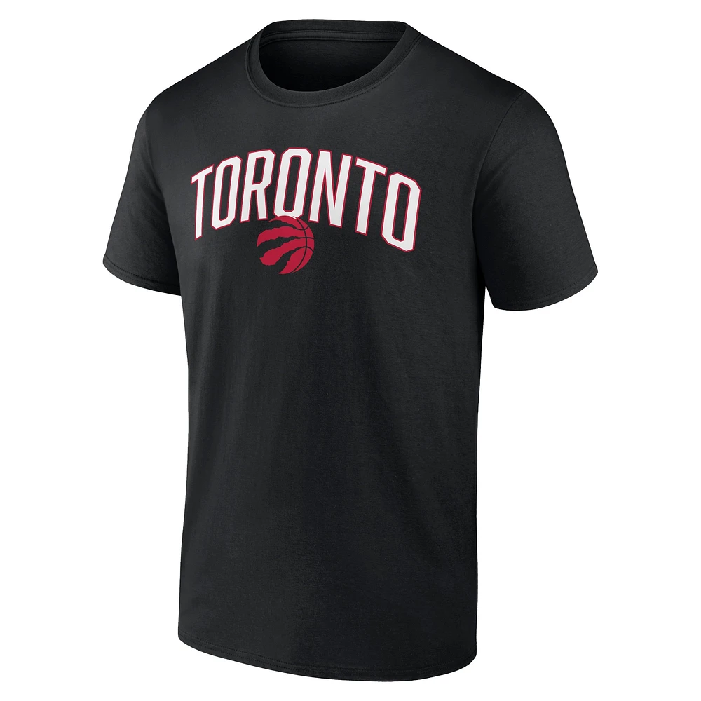 Men's Fanatics Black/Gray Toronto Raptors Two-Pack T-Shirt & Shorts Set