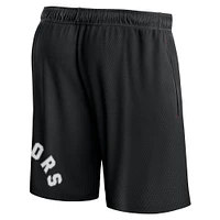 Men's Fanatics Black Toronto Raptors Free Throw Mesh Shorts