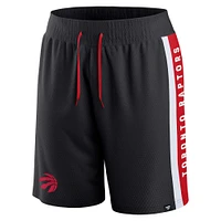 Men's Fanatics Black Toronto Raptors Referee Iconic Mesh Shorts