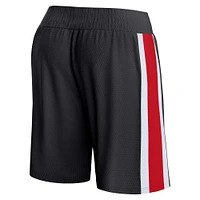 Men's Fanatics Black Toronto Raptors Referee Iconic Mesh Shorts