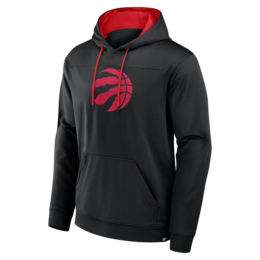 Men's Fanatics  Black Toronto Raptors Reserve Defender Pullover Hoodie