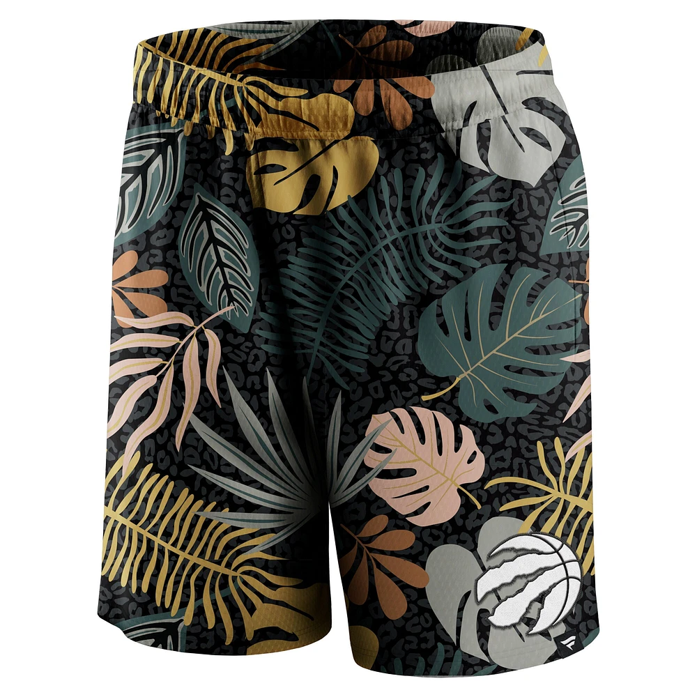 Short noir Fanatics pour hommes des Raptors de Toronto Wild Card Blocked Out