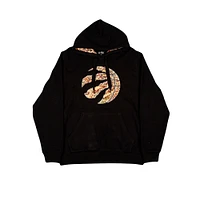 Men's FISLL Black Toronto Raptors Moroccan Pullover Hoodie