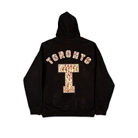 Men's FISLL Black Toronto Raptors Moroccan Pullover Hoodie