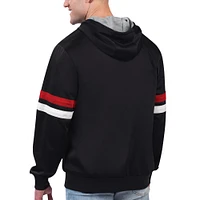 Men's G-III Sports by Carl Banks Black Toronto Raptors Contender Full-Zip Hoodie Jacket