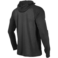 Men's Levelwear Black Toronto Raptors Scoreboard Ascent - Raglan Pullover Hoodie