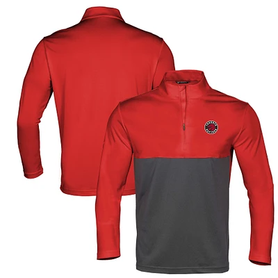 Haut à glissière quart de tour pour homme Levelwear rouge/noir Toronto Raptors Pursue