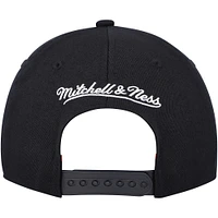 Men's Mitchell & Ness Black Toronto Raptors MVP Team Script 2.0 Stretch Snapback Hat